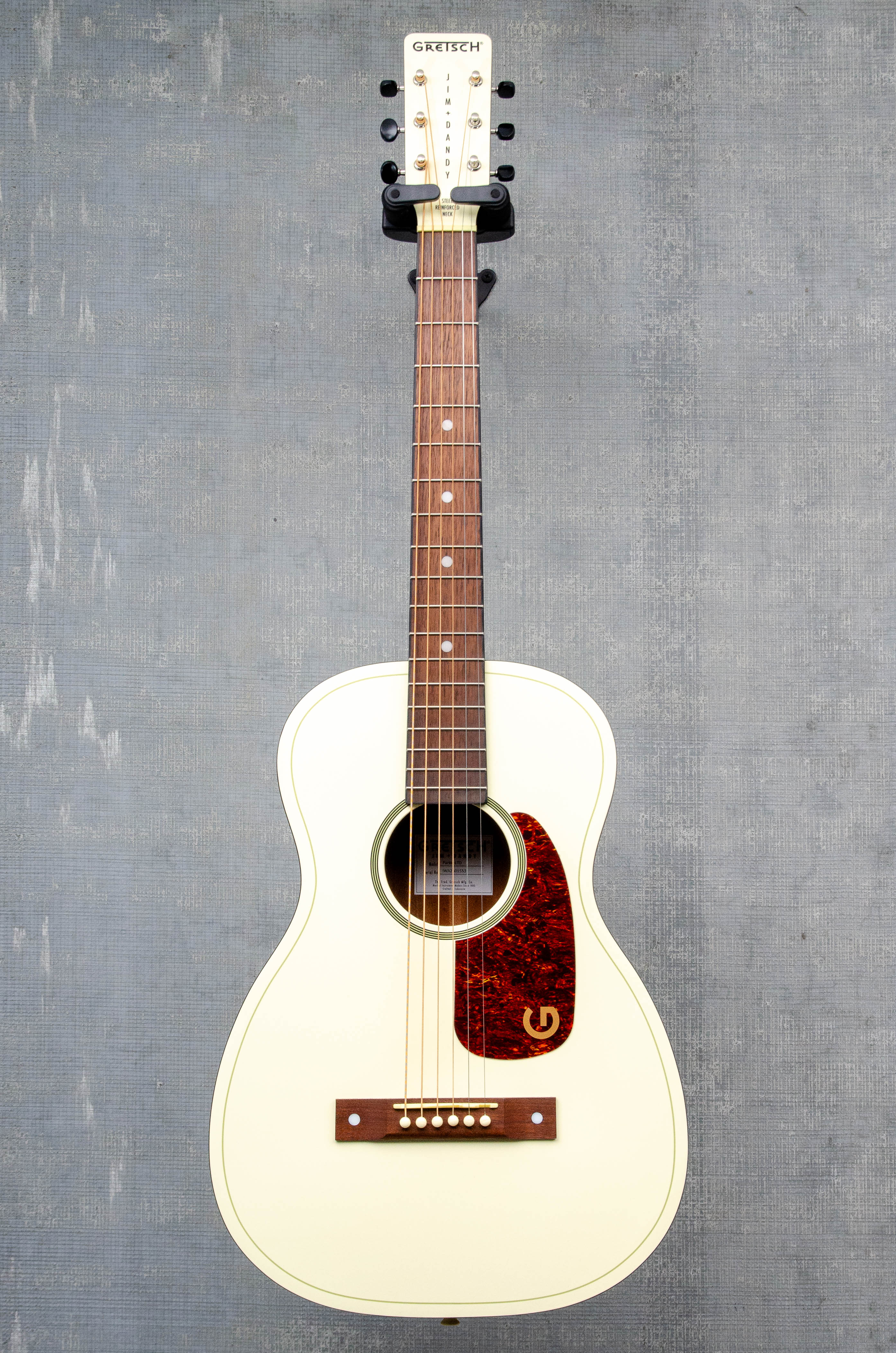 Gretsch Jim Dandy Parlor LTD, Walnut Fingerboard, Tortoise Pickguard, Vintage White