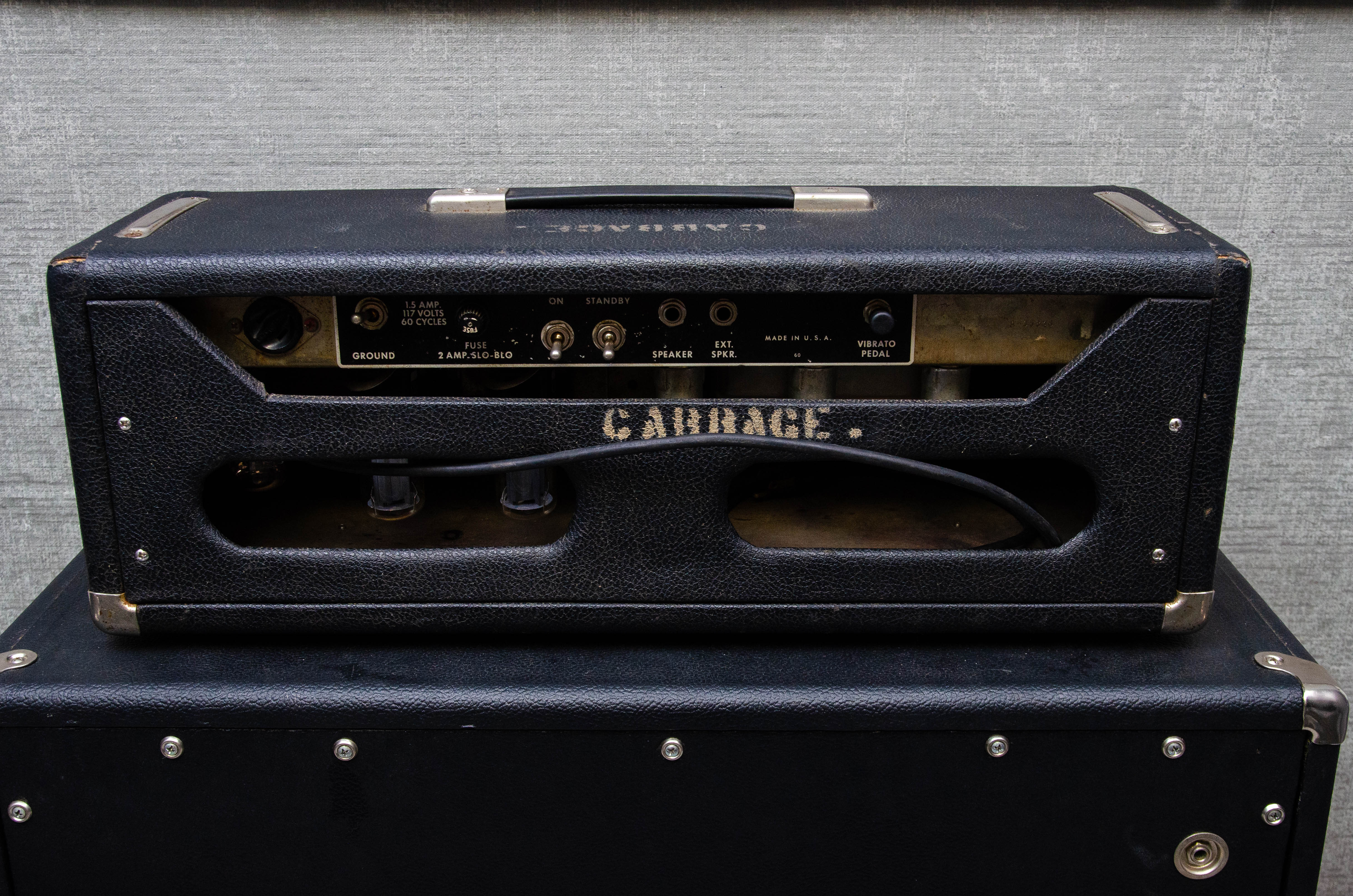 Used Fender Tremolux 35-Watt Head and Piggyback 2x10 Cabinet (1966) (AB763)