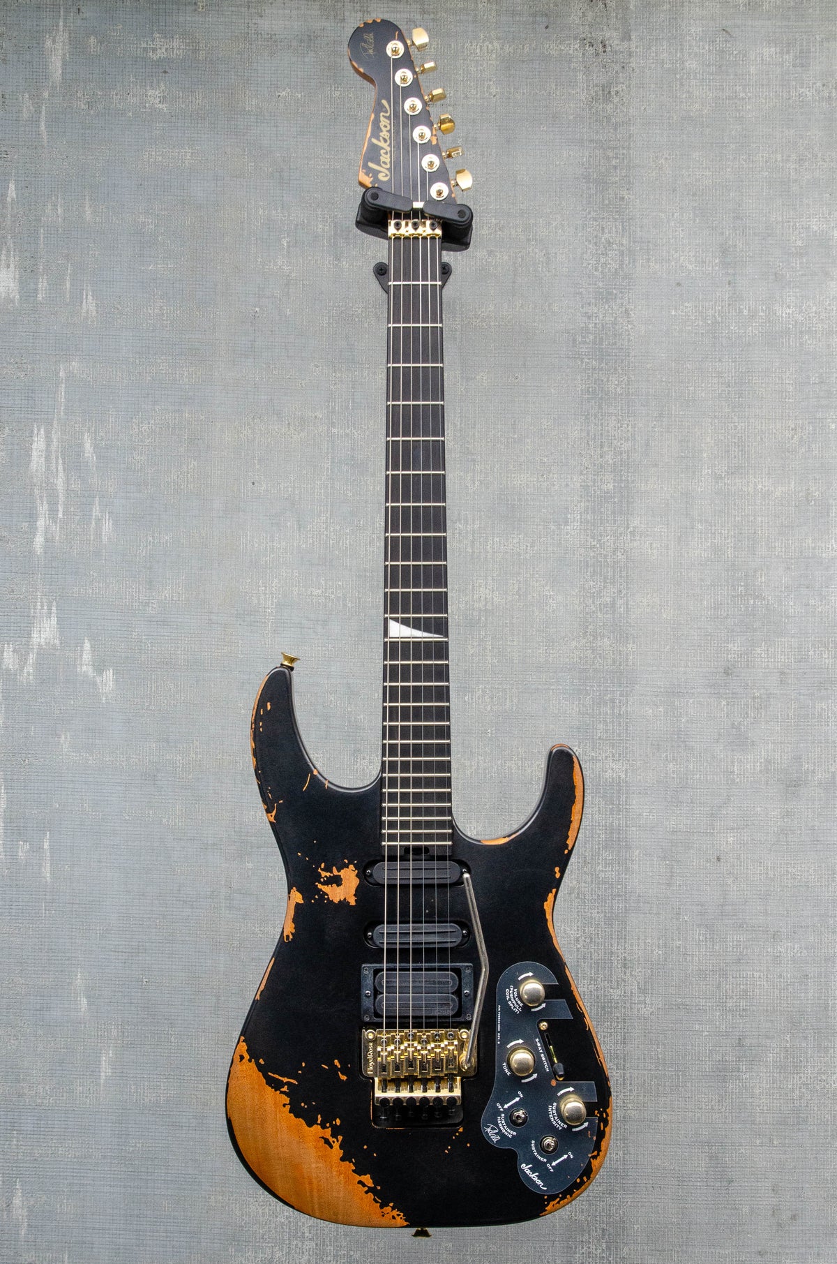 Jackson Pro Series Signature Phil Collen PC1-E, Ebony Fingerboard, Worn Black