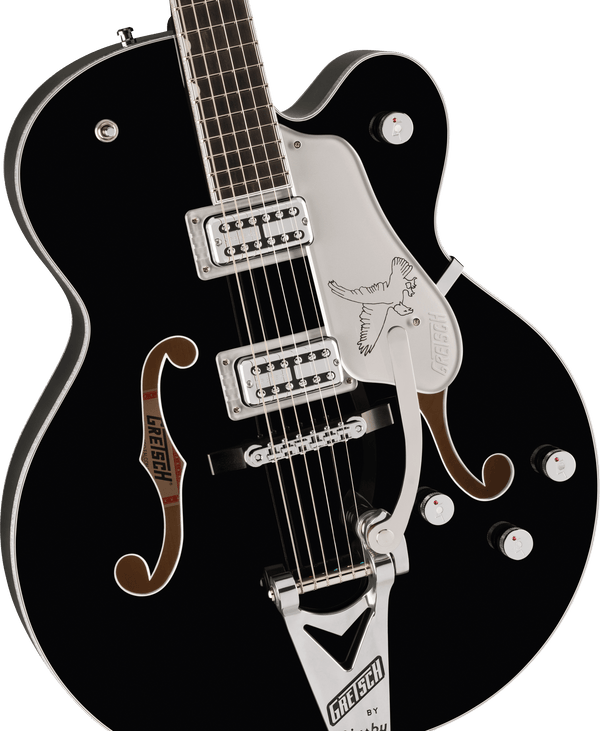 Gretsch  Falcon Hollow Body with String-Thru Bigsby and Chrome Hardware Black