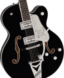 Gretsch Falcon Hollow Body with String-Thru Bigsby and Chrome Hardware Ebony, Black Shipping Feb 2nd