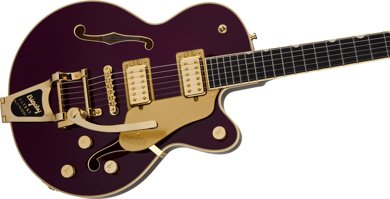 Gretsch Broadkaster® Jr. LX Center Block with String-Thru Bigsby® and Gold Hardware, Ebony Fingerboard, Blackberry *Pre-order Nov 25*