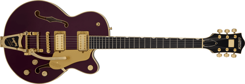 Gretsch Broadkaster® Jr. LX Center Block with String-Thru Bigsby® and Gold Hardware, Ebony Fingerboard, Blackberry *Pre-order Nov 25*