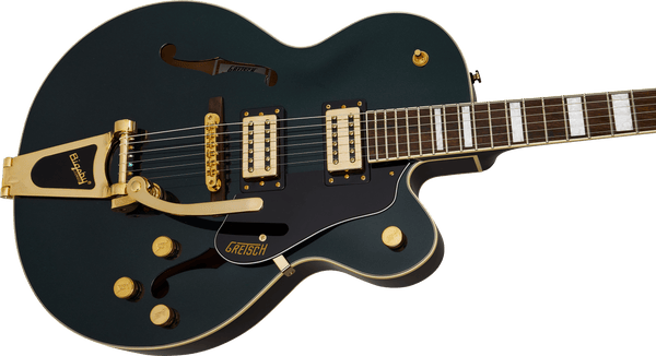 Gretsch G2420TG Streamliner Hollow Body with Bigsby LTD Broad'Tron BT-3S Cadillac Green