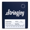 Stringjoy Signatures 8 String Balanced Super Light Gauge (9-72) Nickel Wound Electric Guitar Strings