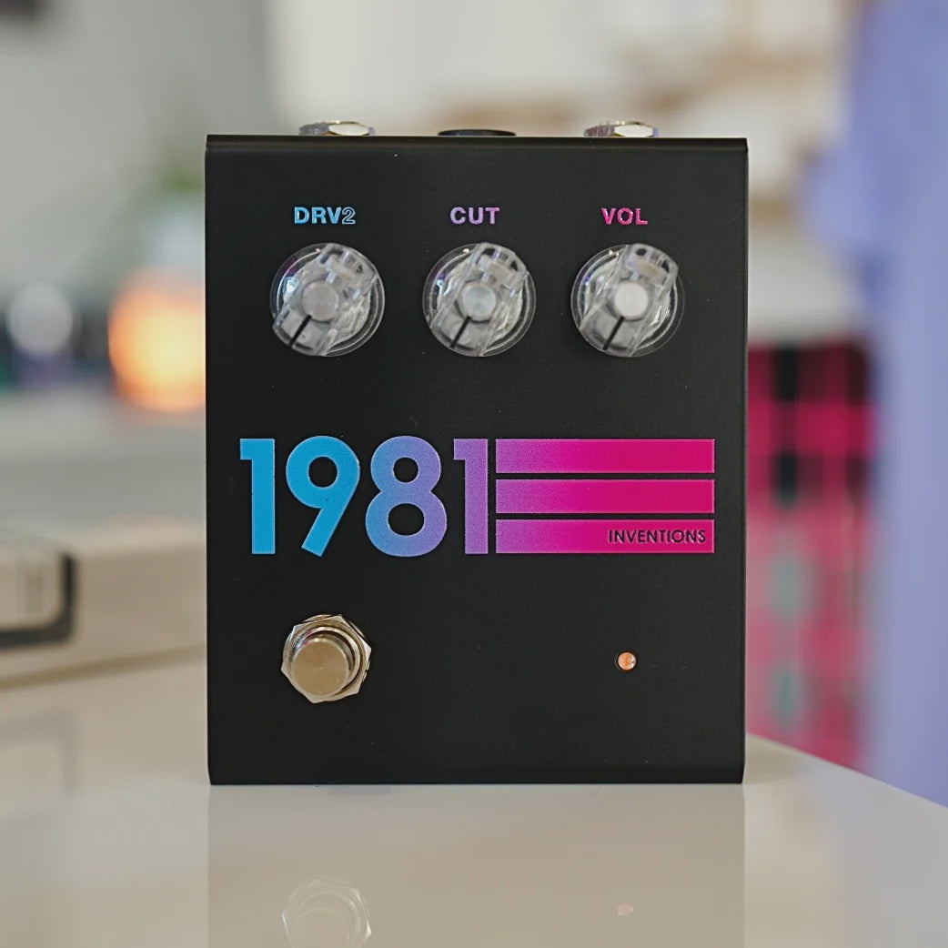 1981 Inventions DRV No3 Overdrive Pedal - Black Hyperfade