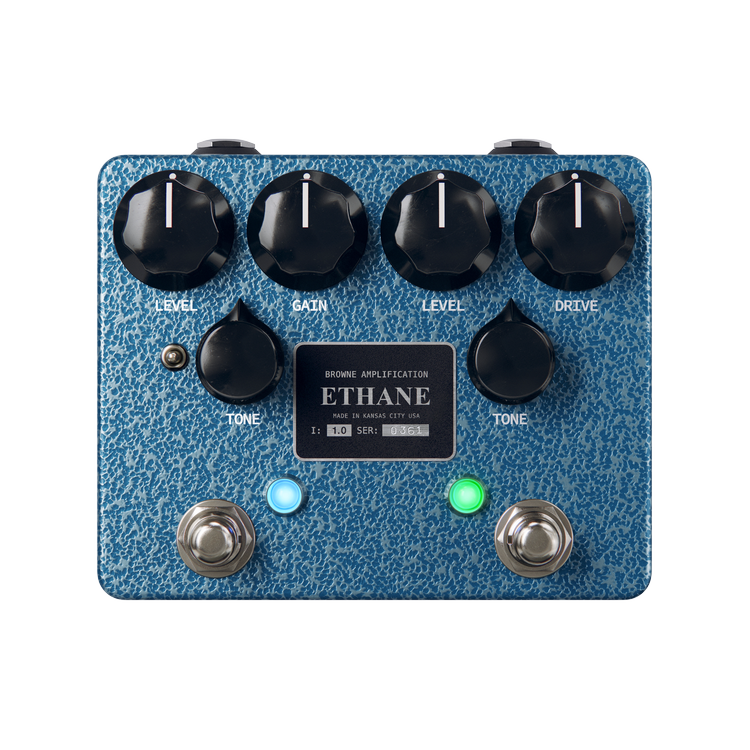 Browne Amplification Ethane Dual Overdrive- Blue Silver Vein