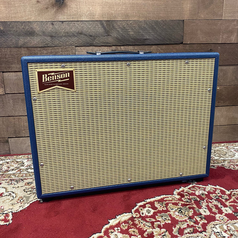 Benson Amps Monarch Reverb + 1x12 Combo - Blue Tolex/Wheat Grille