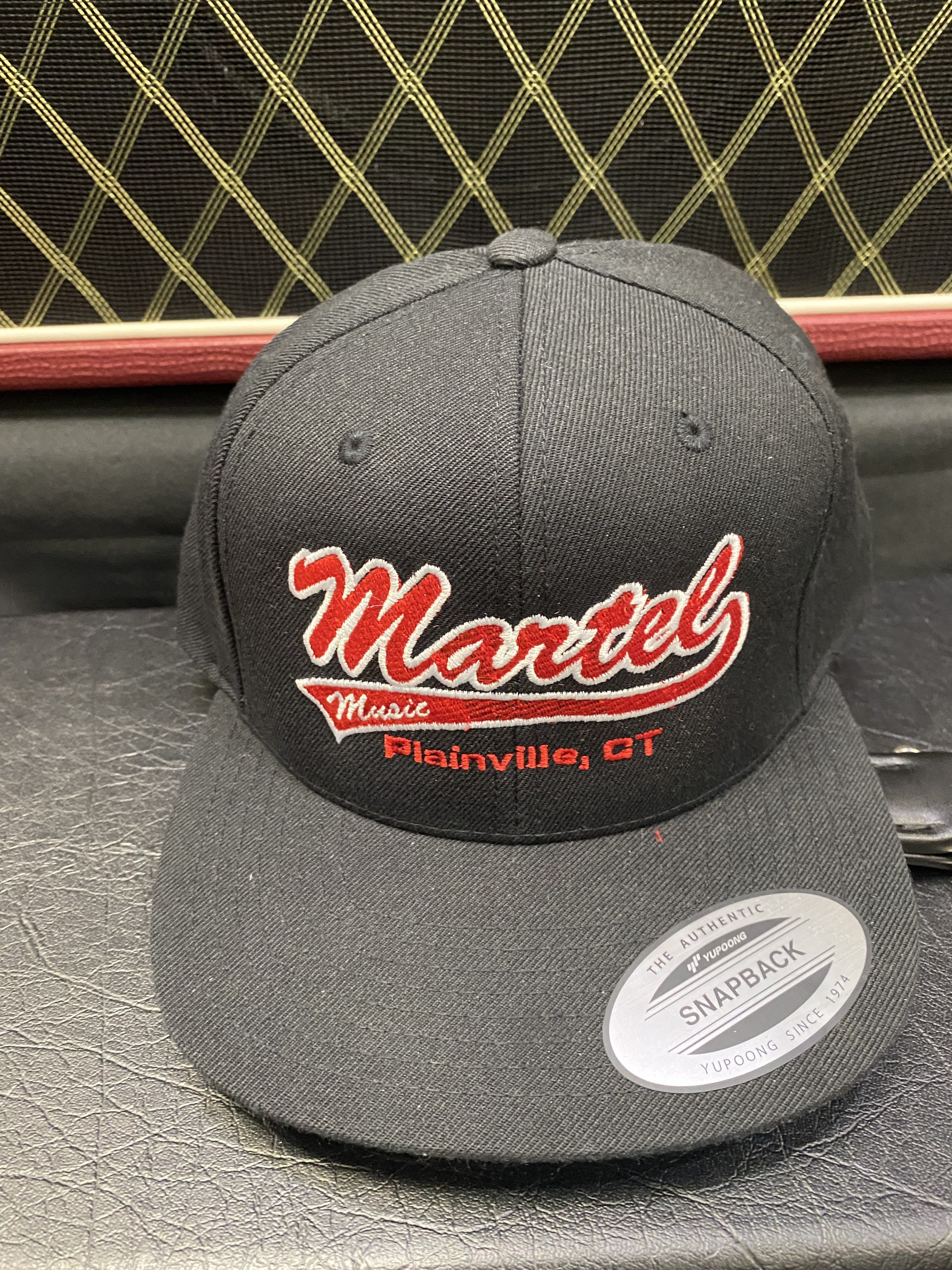 Martel Music Snapback Embroidered Baseball Hat - Black