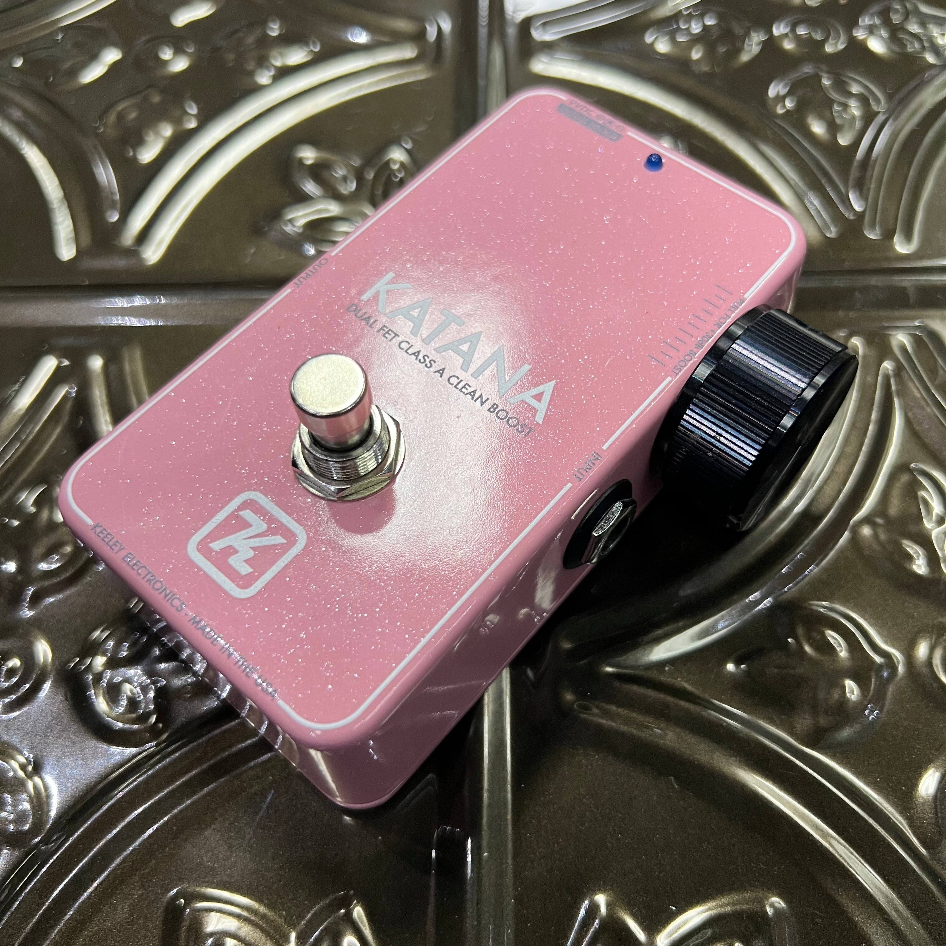 Used Keeley Katana Clean Boost Light Pink