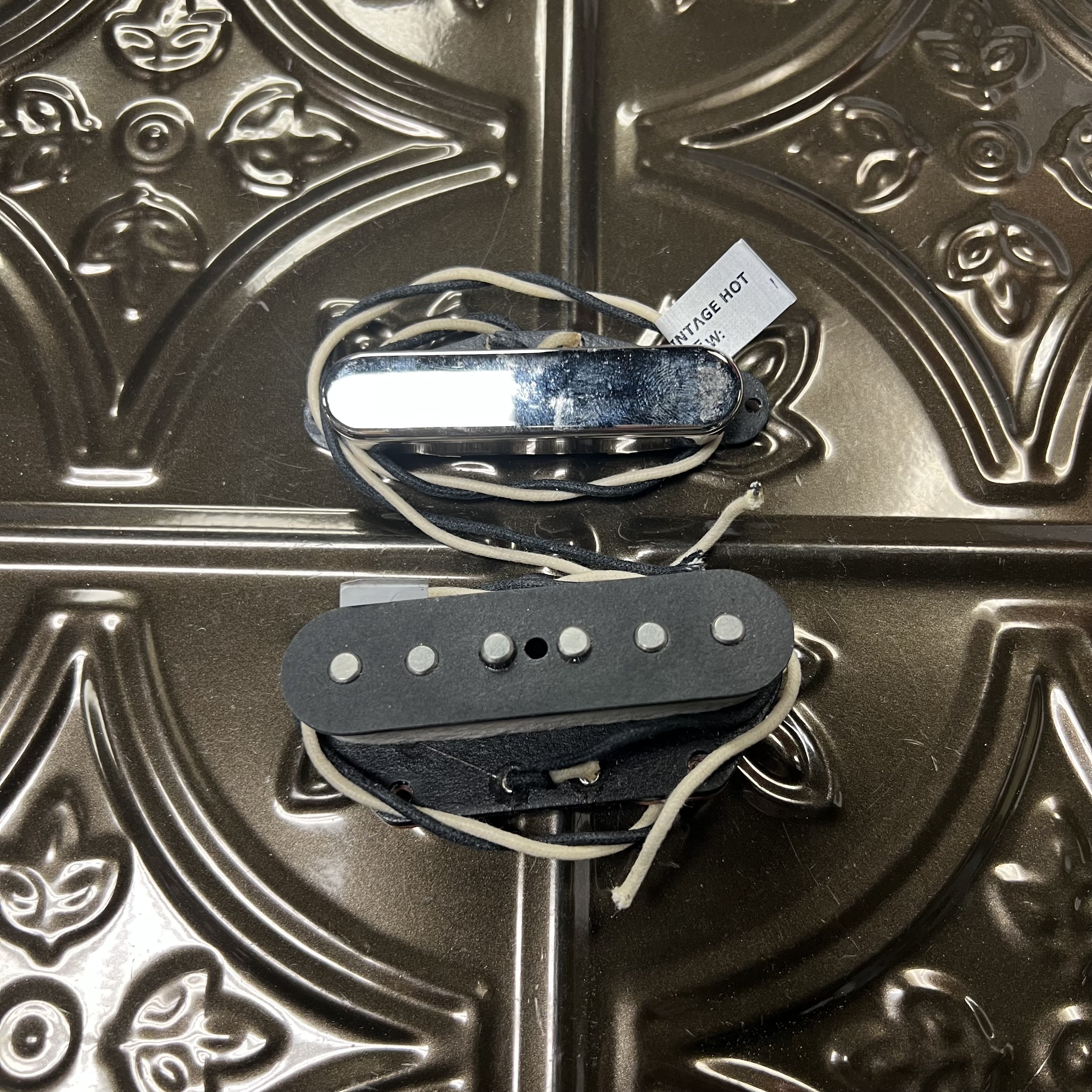 Used Fralin Tele Set - Vintage Hot - Stock - Nickel Cover