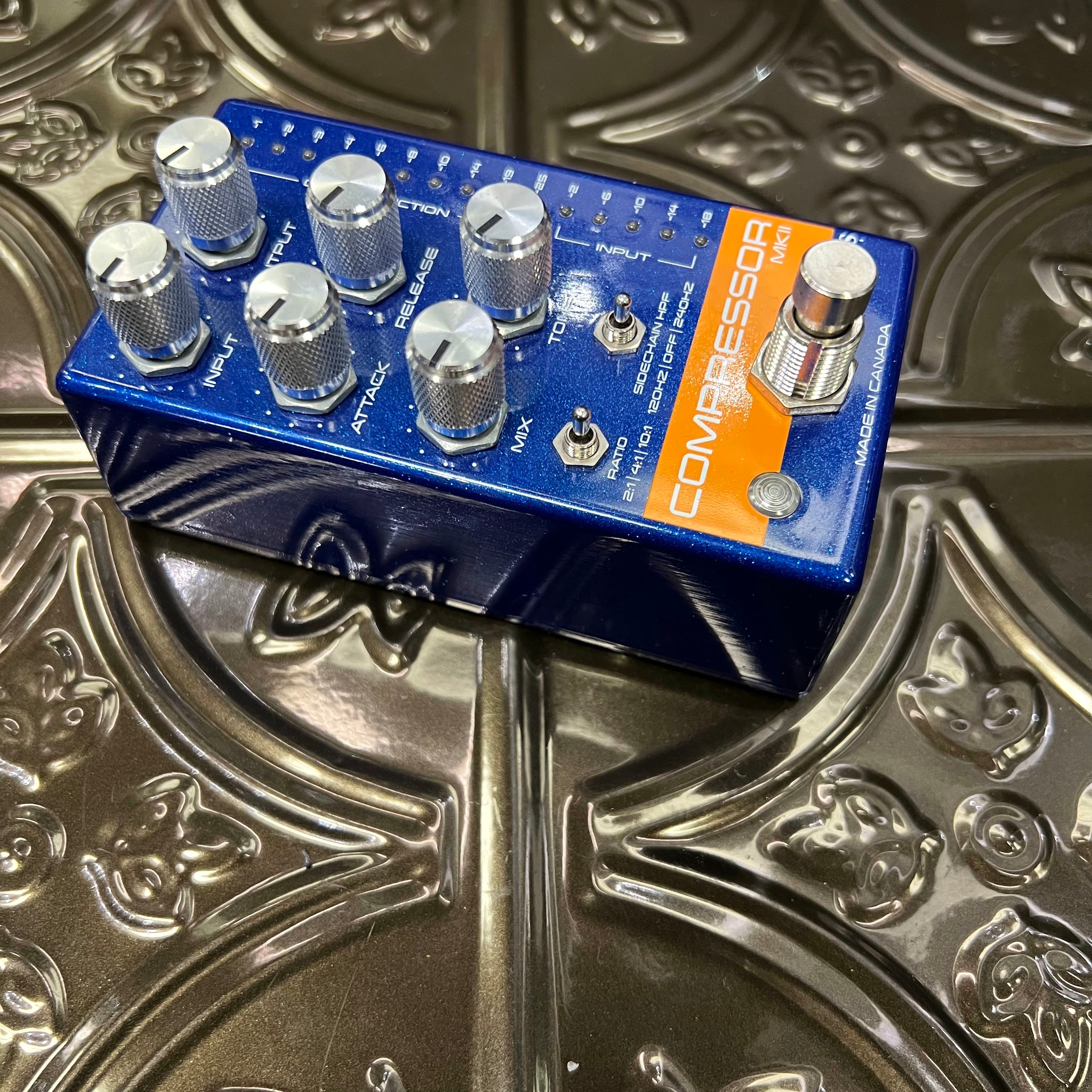 Used Empress Compressor MKII Blue Sparkle