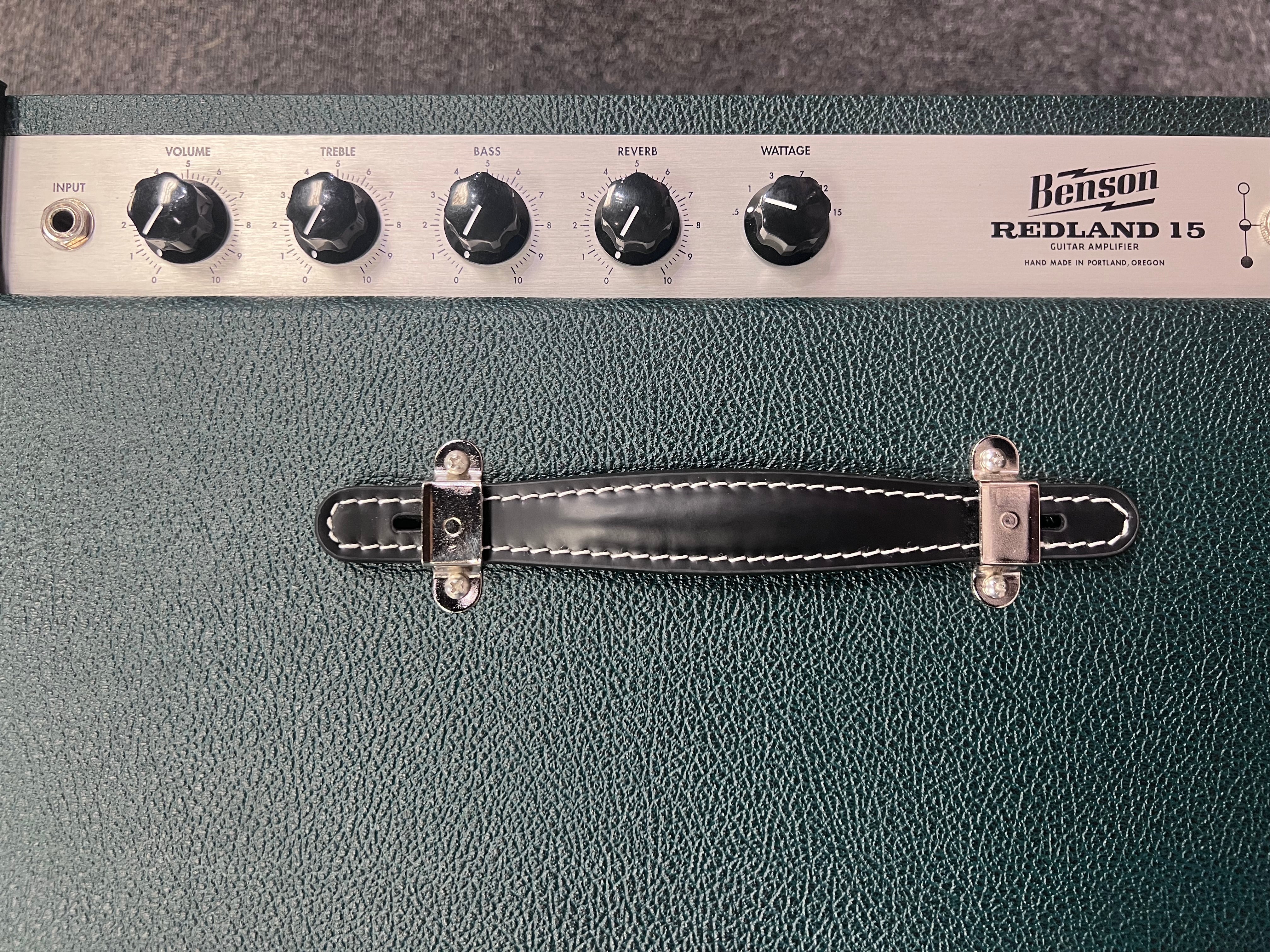 Benson Amps Redland 15 Reverb 1x12 Combo - Green Tolex w/ Checkered Grille