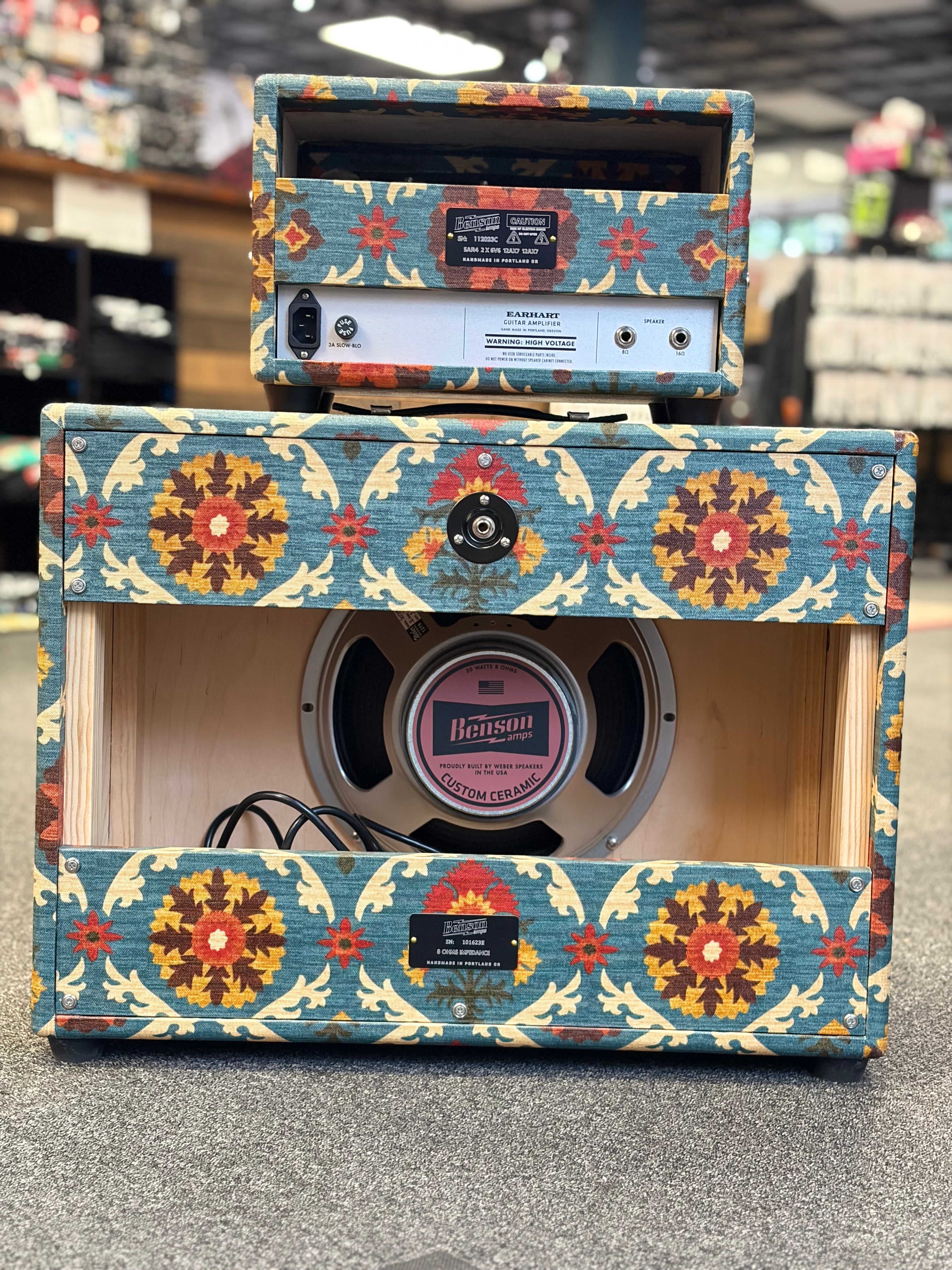 Used Benson Amps Earhart Head & 1x12 Cabinet - Aunt Gertie w/ Oxblood Grille