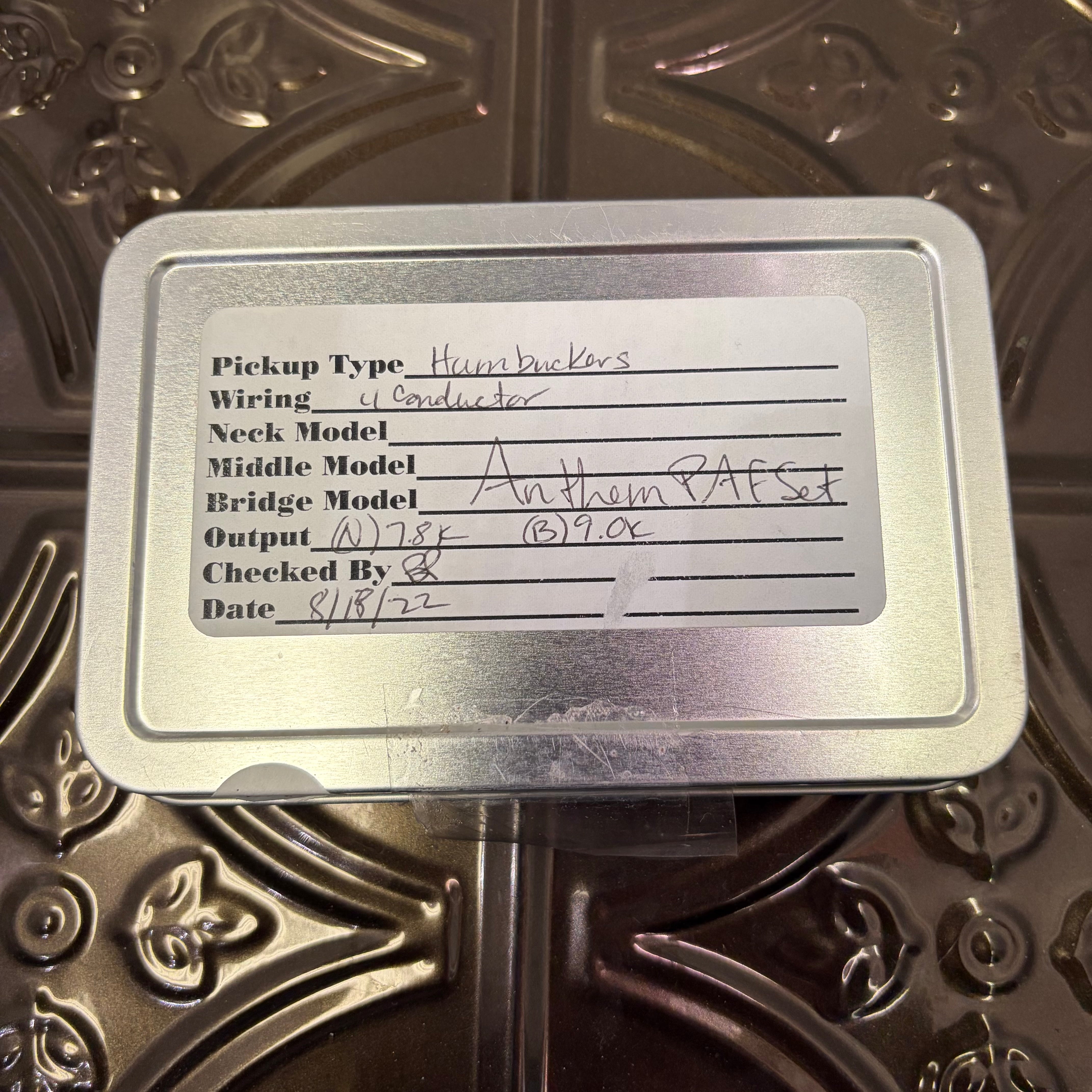 Used Porter Pickups Anthem PAF Set - Nickel