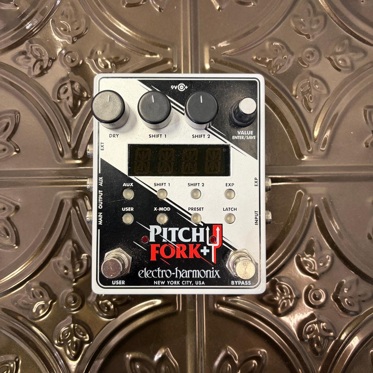 Used Electro-Harmonix Pitch Fork + Polyphonic Pitch Shift Pedal w/box