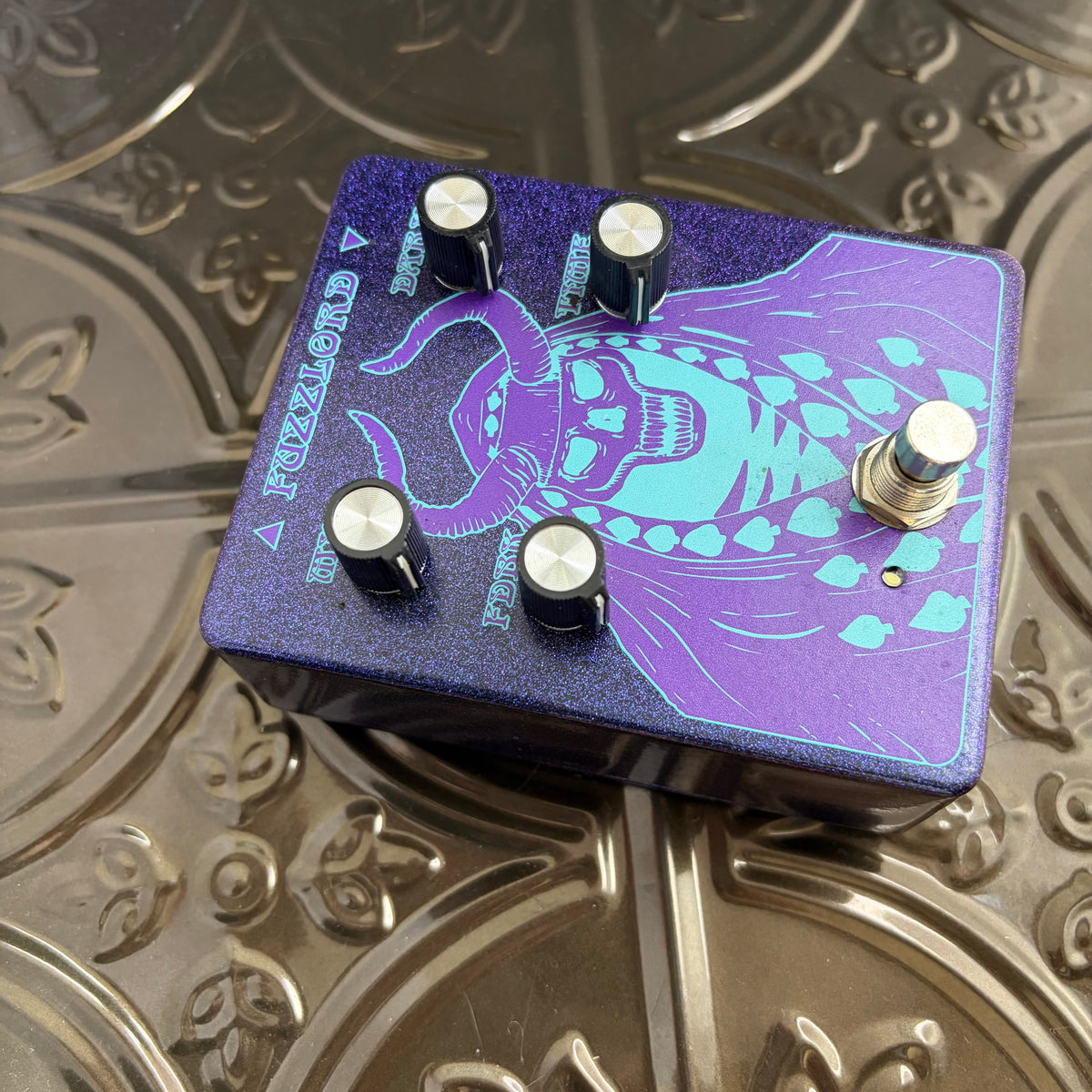 Used Fuzzlord Effects Dark Master Purple Sparkle