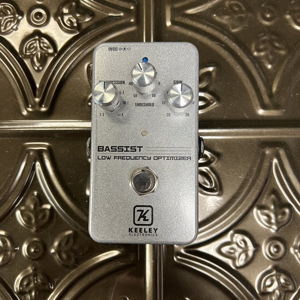 Used Keeley Bassist Compressor Silver Steel