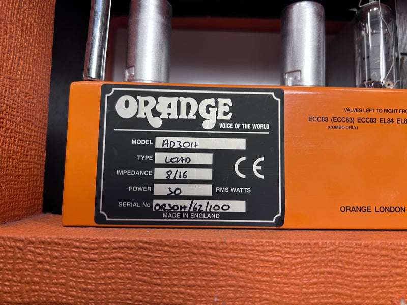 Used Orange AD30 Head - Single Channel