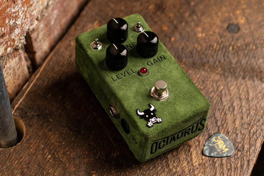 Jam Pedals Octaurus LTD Octafuzz - Olive Drab Suede Leather
