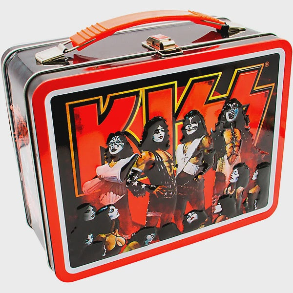 Kiss Embossed Tin Lunch Box