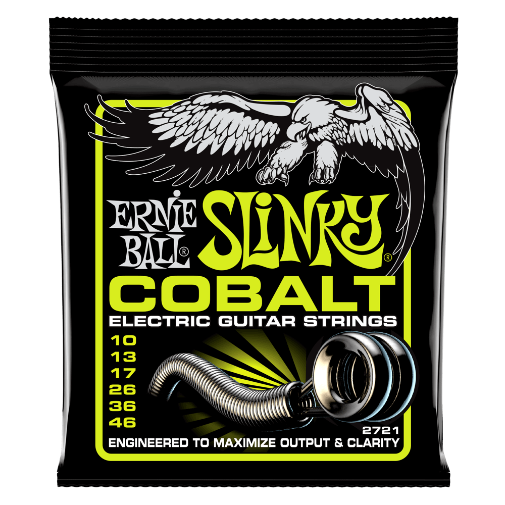 Ernie Ball Regular Slinky Cobalt Electric Guitar Strings 10-46 Gauge