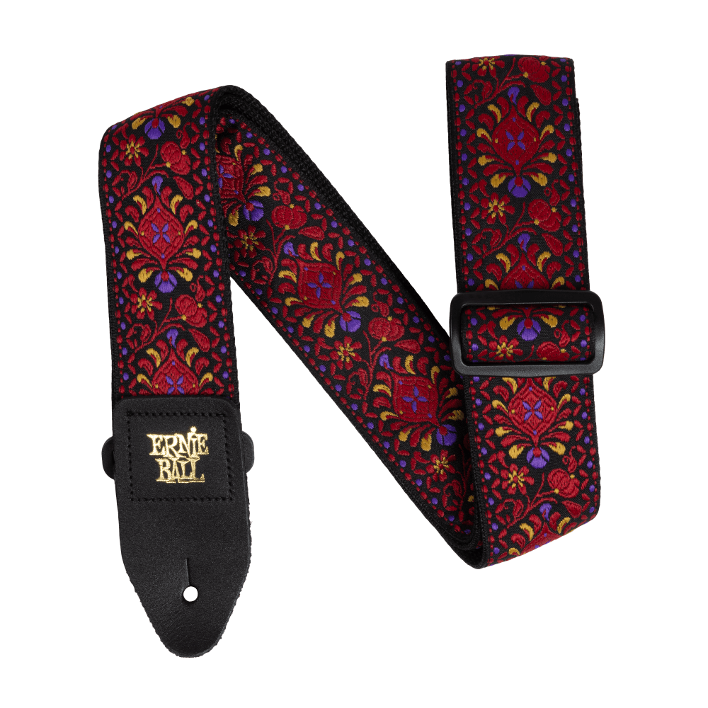Ernie Ball Classic Jacquard Guitar/Bass Strap - Crimson Royal Bloom