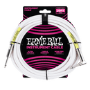 Ernie Ball Classic Instrument Cable Straight/Angle 20ft - White