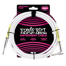 Ernie Ball Classic Instrument Cable Straight/Angle 10ft - White