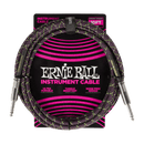 Ernie Ball P06427 Braided Instrument Cable Straight/Straight 10ft - Purple Python
