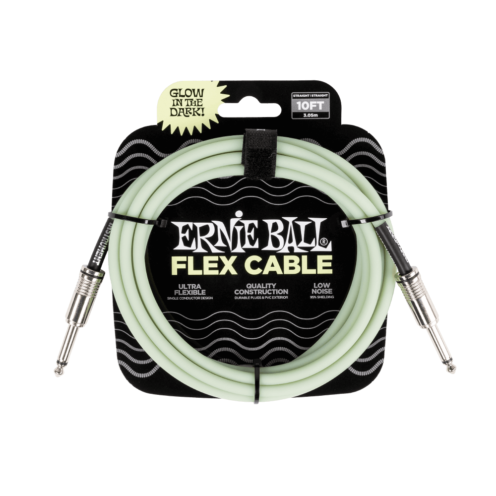 Ernie Ball Flex Cable 10ft Glow in Dark