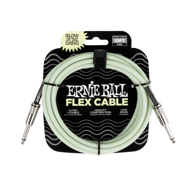 Ernie Ball Flex Cable 10ft Glow in Dark