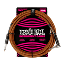 Ernie Ball 10' Braided Straight/Angle Instrument Cable Pumpkin Pie
