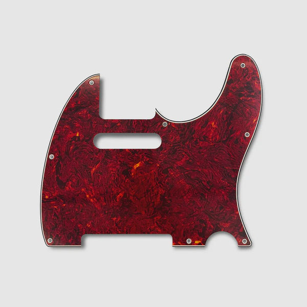 PG-0562 8-hole Pickguard for Telecaster- Red Tortoise 3-Ply (RT/W/B)