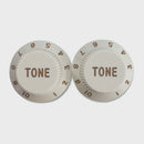 Allparts Plastic Tone Knobs for Strat (2 pcs) - White
