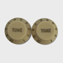 Plastic Tone Knobs for Strat (2 pcs) - Vintage Cream