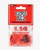 Ernie Ball Everlast Picks 1.14 Red 12 Pack