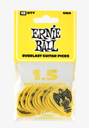 Ernie Ball Everlast Picks 1.5MM Yellow 12 Pack
