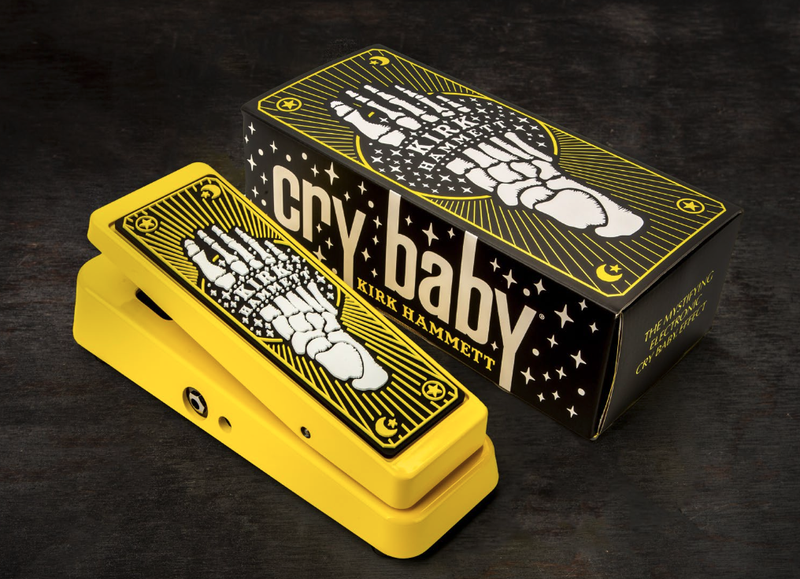 kirk hammett effects pedals Kirk Hammett Cry Baby Wah Yellow Sparkle Special Edition
