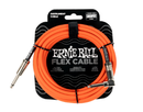 Ernie Ball Flex Instrument Cable Straight/Right 20ft Orange