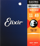Elixir Electric Nickel Plated Strings Nanoweb Medium .11-.49