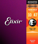 Elixir Phosphor Bronze Extra Light Nanoweb .010 -.47 Acoustic Strings