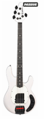 Music Man Tim Commerford StingRay Bass Passive Fight Night White