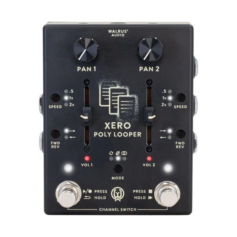 Walrus Audio Xero Polylooper - 2-Channel Stereo Looping - Black