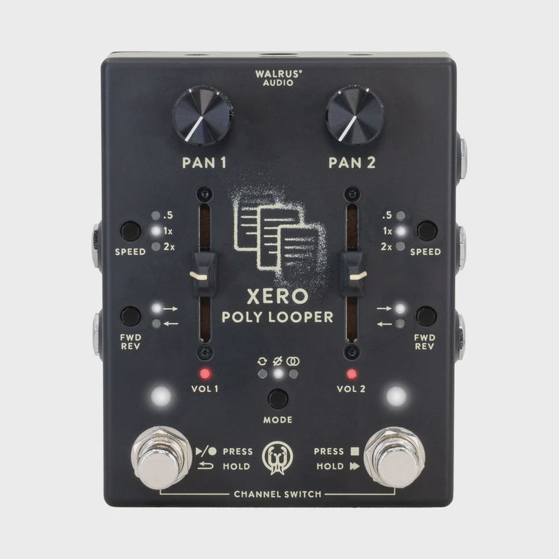 Walrus Audio Xero Polylooper - 2-Channel Stereo Looping - Black