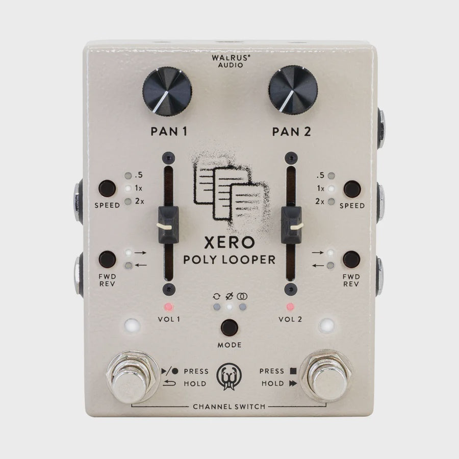 Walrus Audio Xero Polylooper - 2-Channel Stereo Looping - Cream