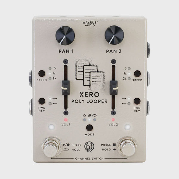 Walrus Audio Xero Polylooper - 2-Channel Stereo Looping - Cream