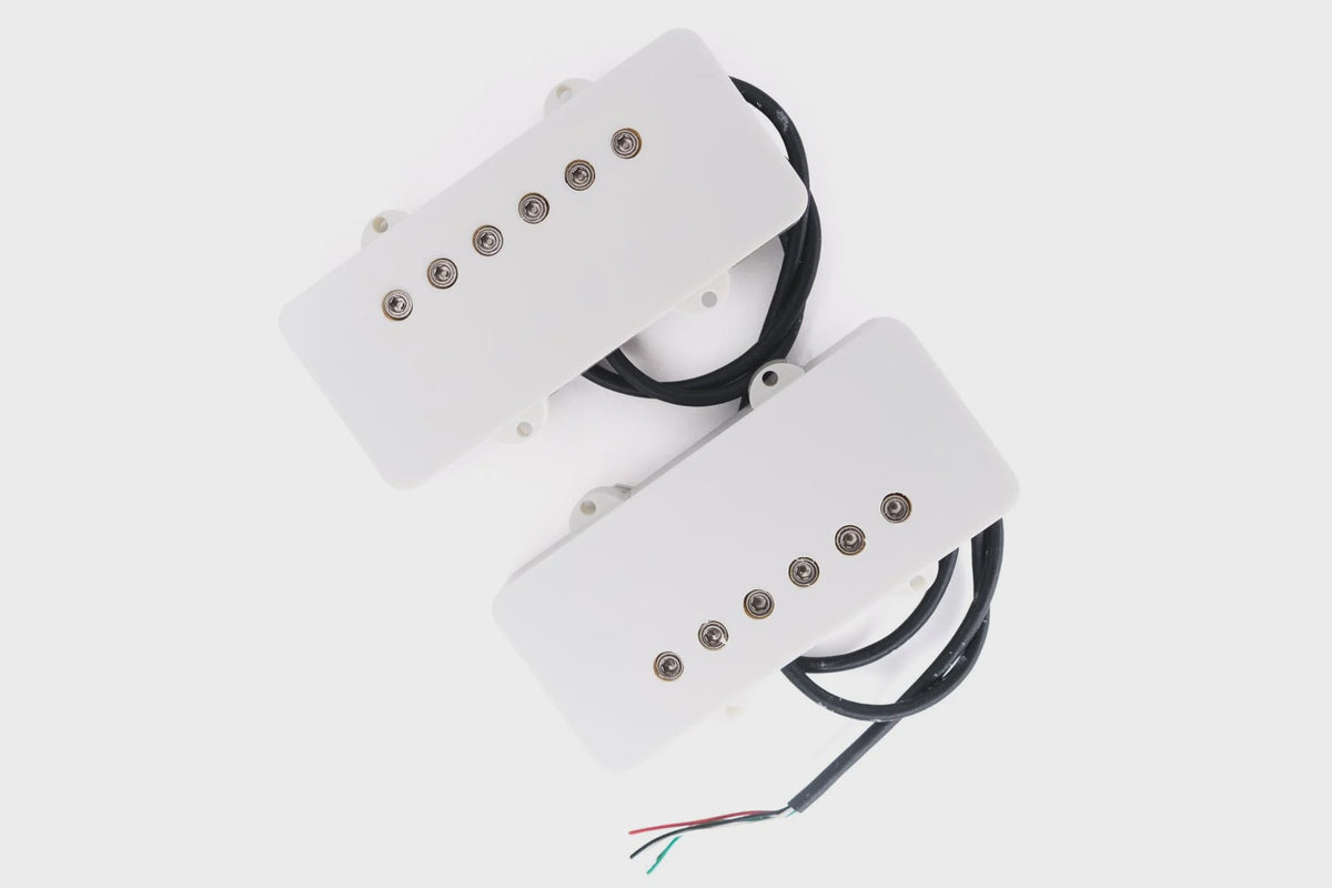 Black Mass Electronics Raw Earth Humbucker Set JM Sized White