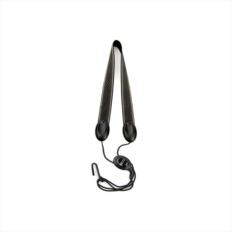 Rico Fabric Sax Strap (Black Grey Scales) with  Hook