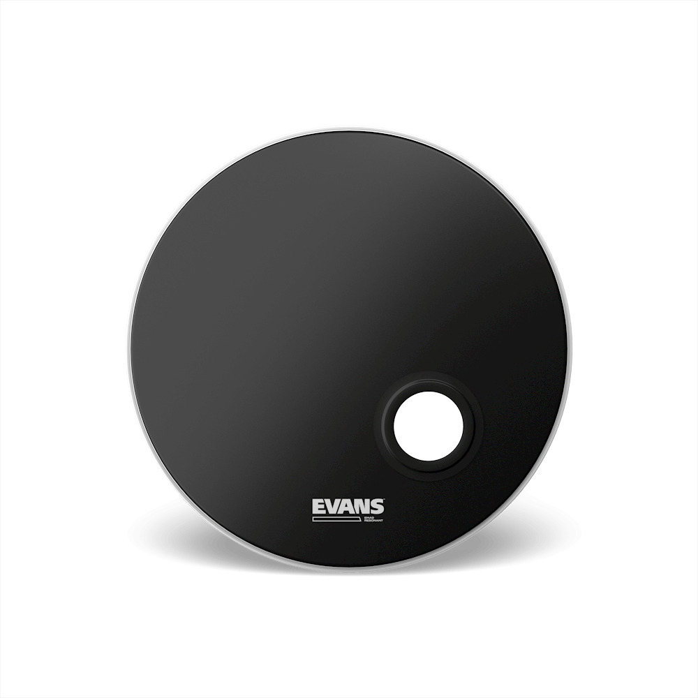 Evans 22" EMAD Rersonant Black Bass Head